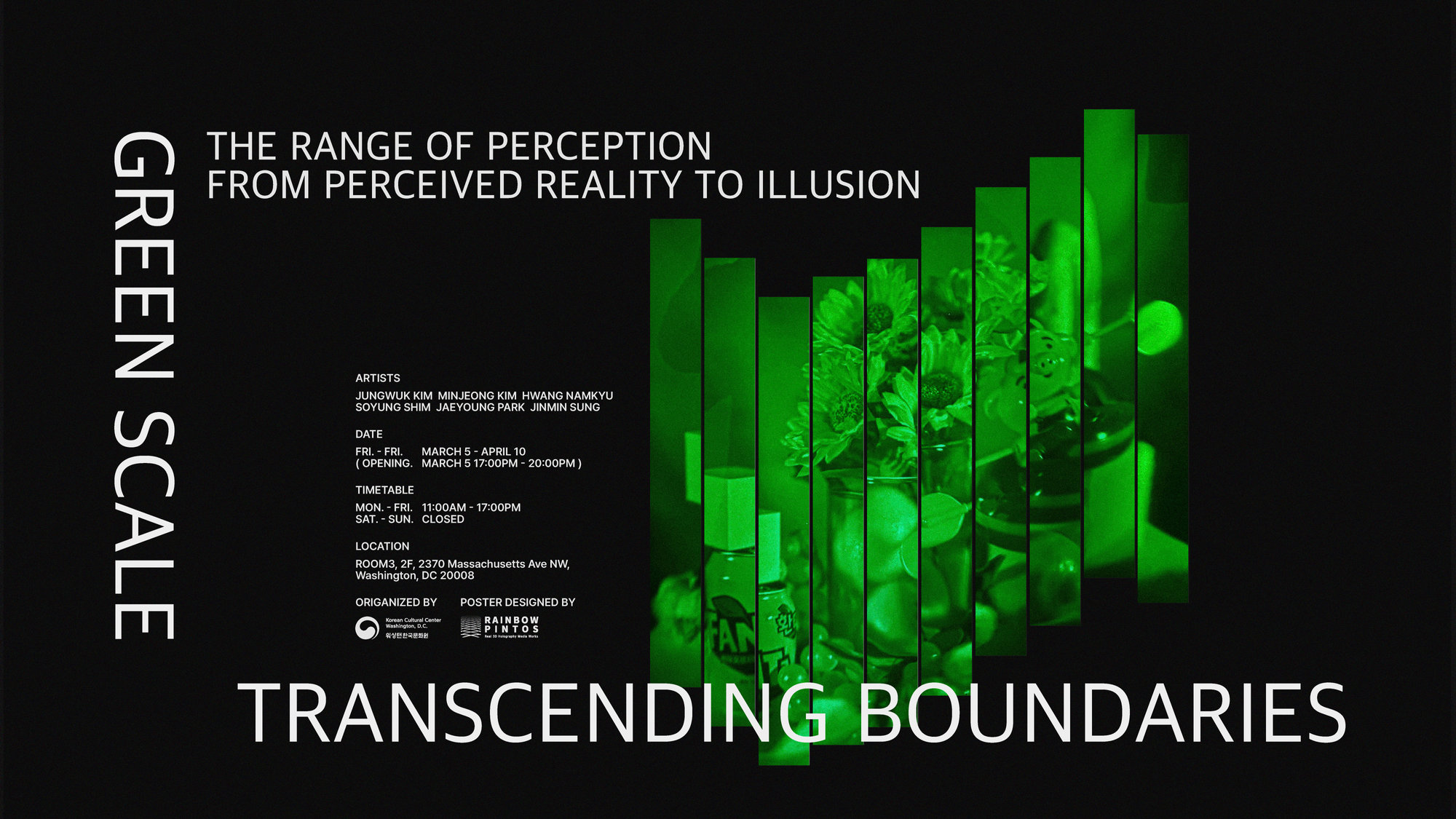 Transcending Boundaries exhibition poster, Korean Cultural Center Washington, D.C., 2026